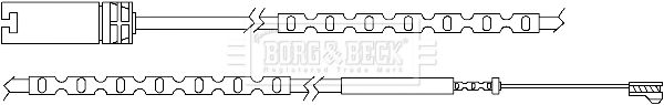 BORG & BECK Indikators, Bremžu uzliku nodilums BWL3055
